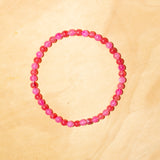 Rowie Beaded Necklace - Red + Pink