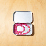 Rowie Beaded Necklace - Red + Pink