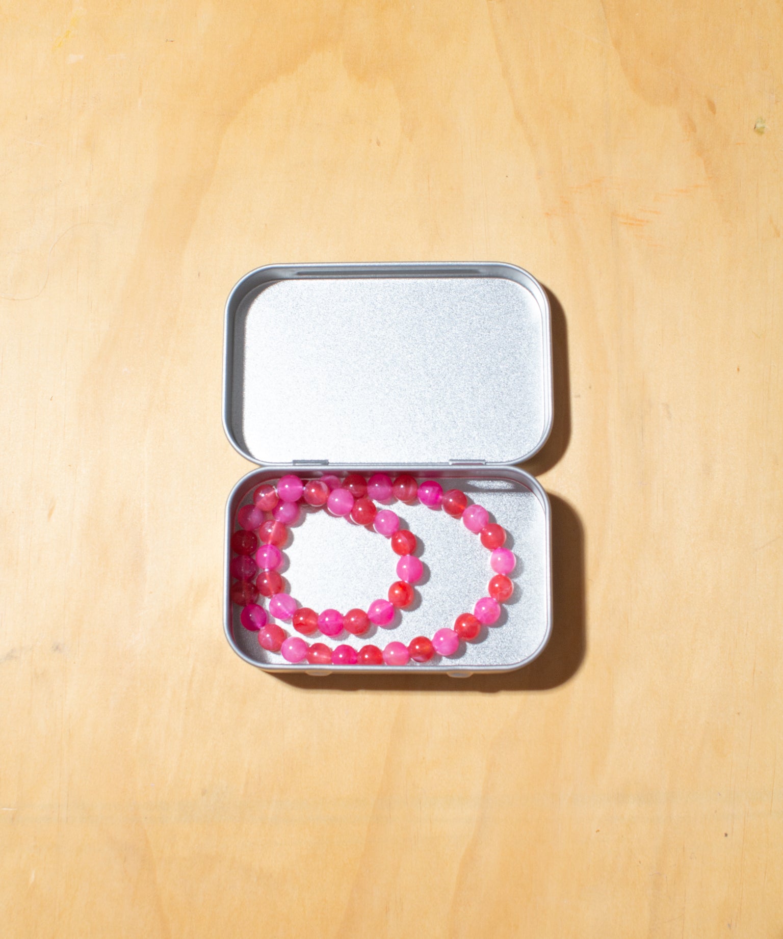 Rowie Beaded Necklace - Red + Pink